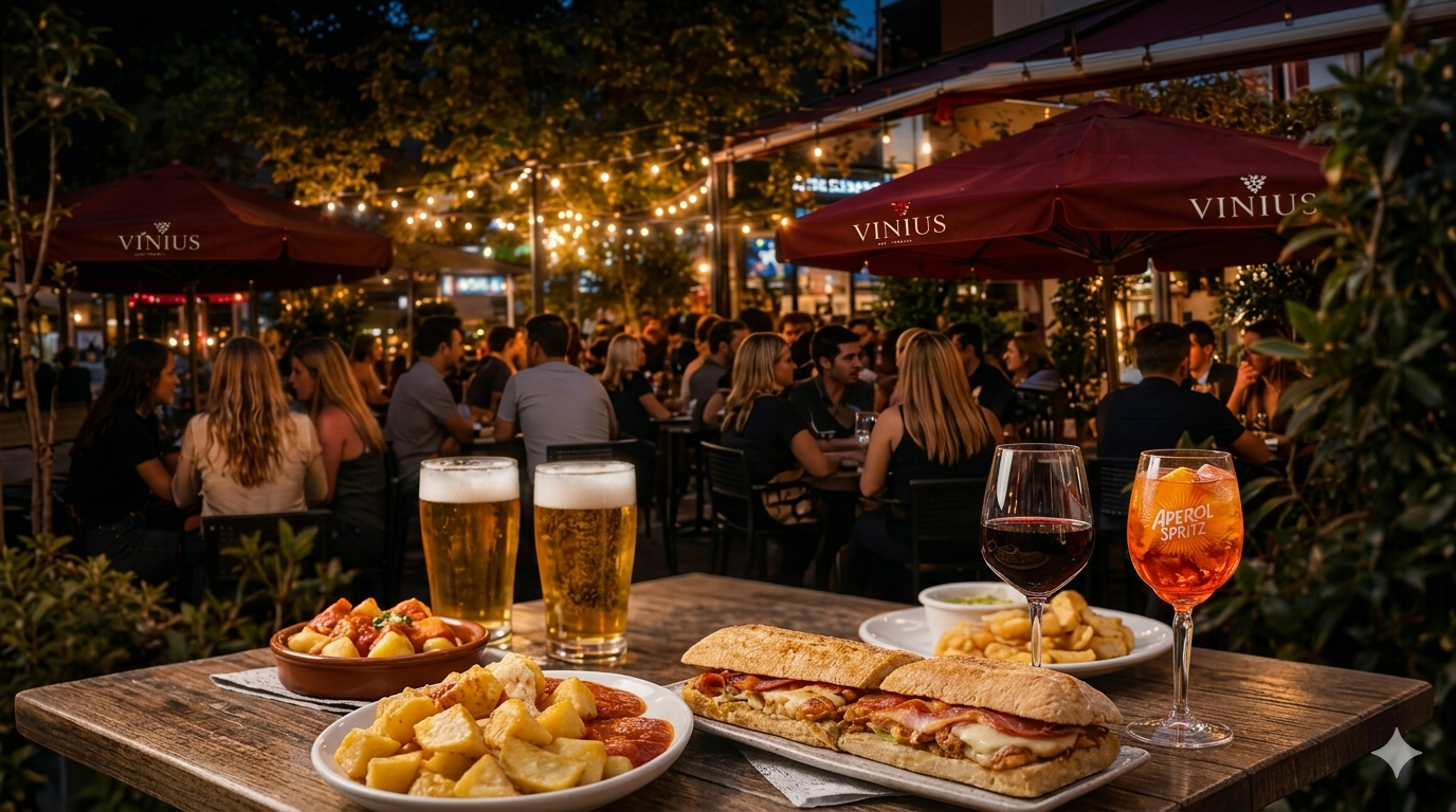 Vinius terraza tapas Sabadell